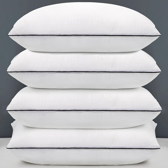 Luxurious 4Piece Pillow Set for All Sleep Positions